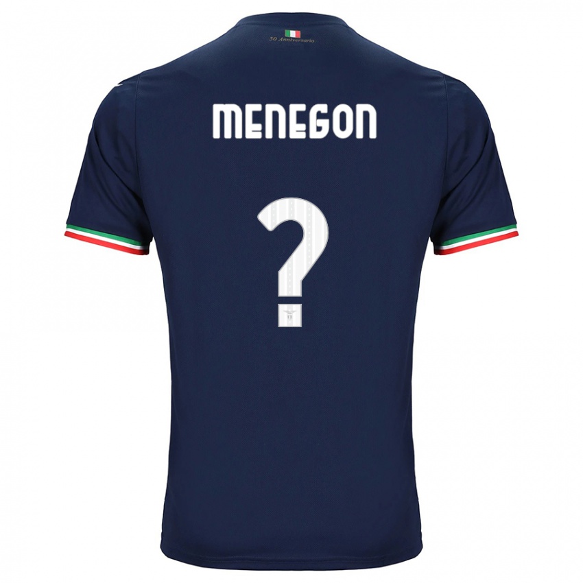 Kinder Riccardo Menegon #0 Marine Auswärtstrikot Trikot 2023/24 T-Shirt