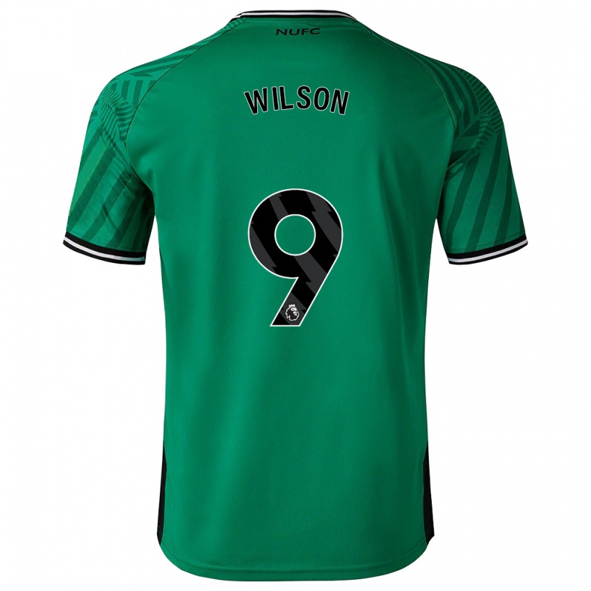 Kinder Callum Wilson #9 Grün Auswärtstrikot Trikot 2023/24 T-Shirt