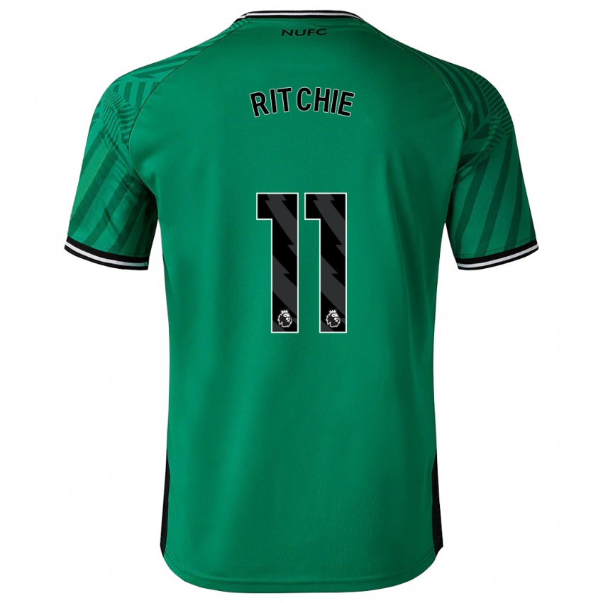 Kinder Matt Ritchie #11 Grün Auswärtstrikot Trikot 2023/24 T-Shirt