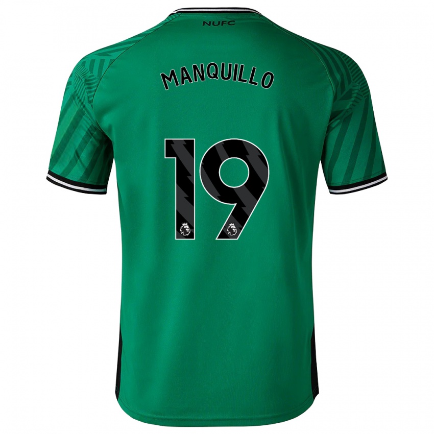 Kinder Javier Manquillo #19 Grün Auswärtstrikot Trikot 2023/24 T-Shirt