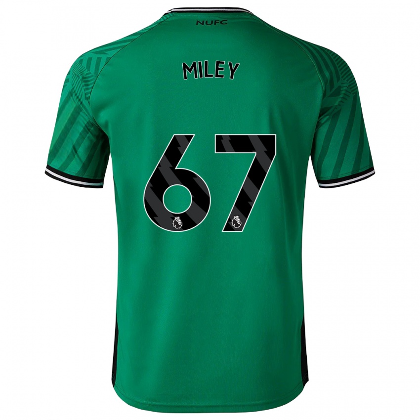 Kinder Lewis Miley #67 Grün Auswärtstrikot Trikot 2023/24 T-Shirt