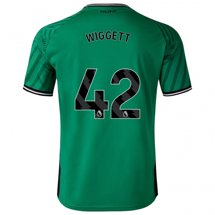 Kinder Charlie Wiggett #42 Grün Auswärtstrikot Trikot 2023/24 T-Shirt