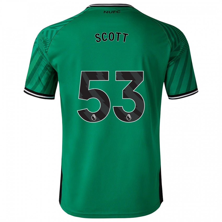 Kinder Joshua Scott #53 Grün Auswärtstrikot Trikot 2023/24 T-Shirt