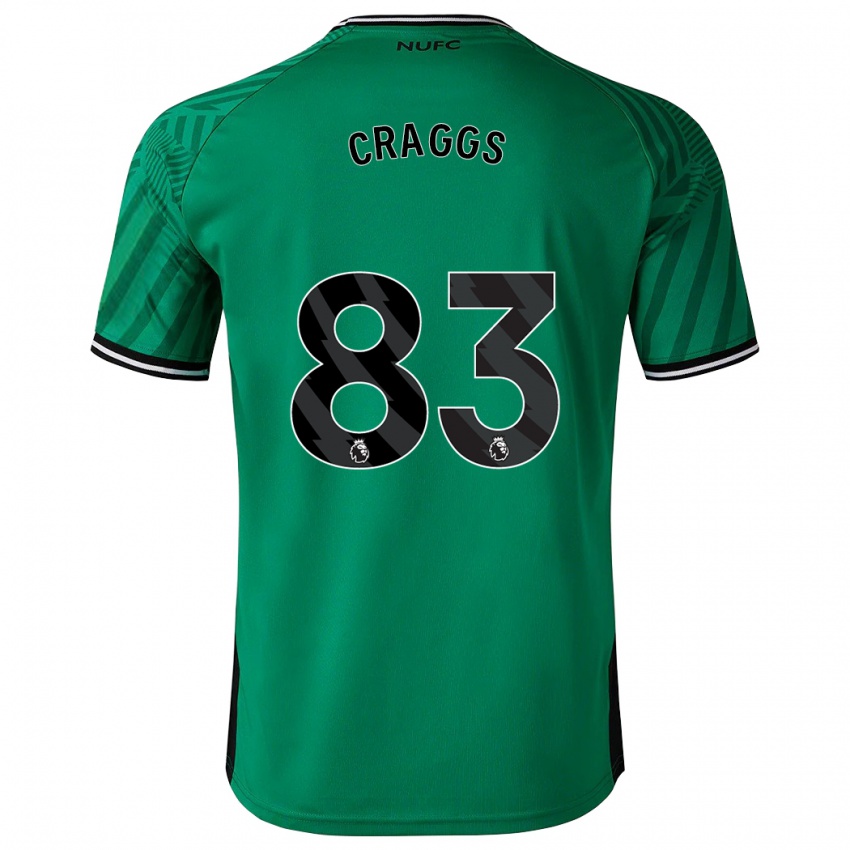 Kinder Luke Craggs #83 Grün Auswärtstrikot Trikot 2023/24 T-Shirt