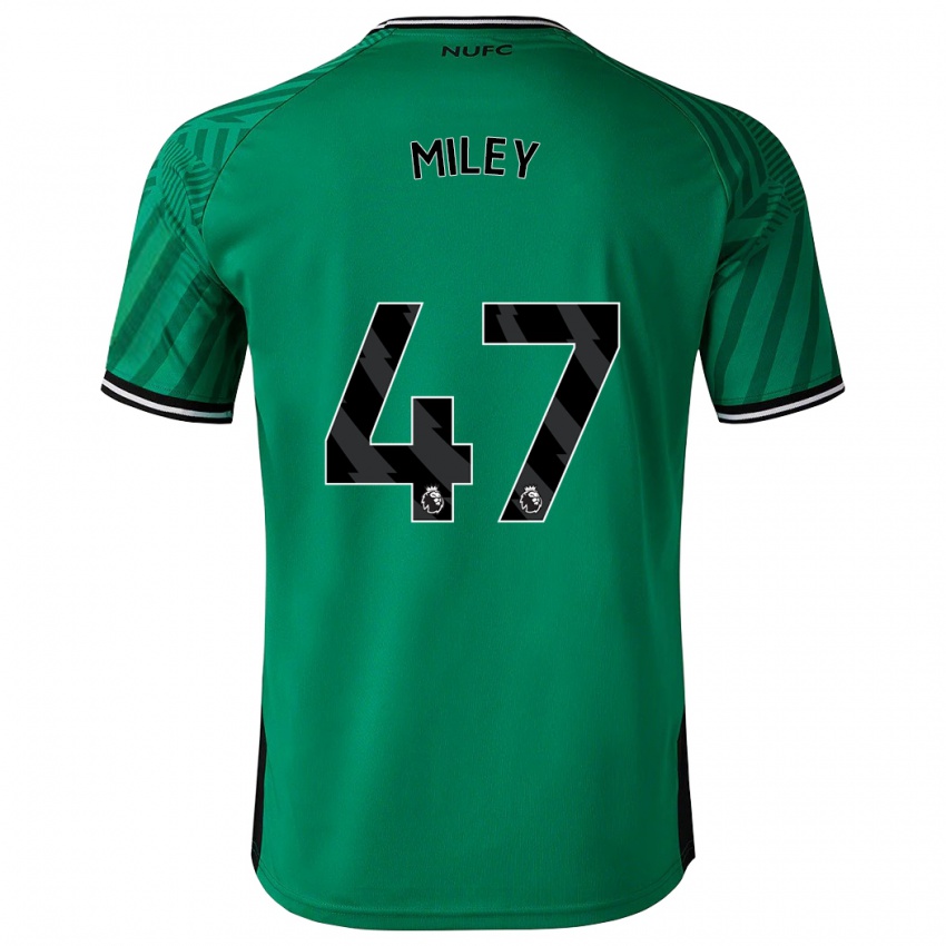 Kinder Jamie Miley #47 Grün Auswärtstrikot Trikot 2023/24 T-Shirt