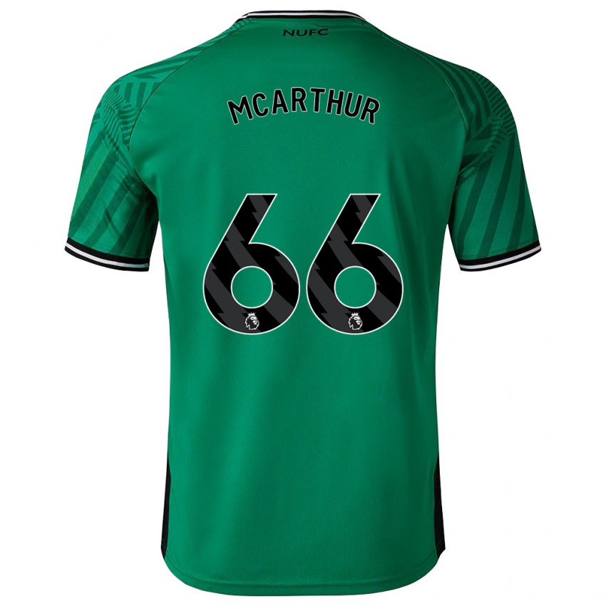 Kinder Charlie Mcarthur #66 Grün Auswärtstrikot Trikot 2023/24 T-Shirt