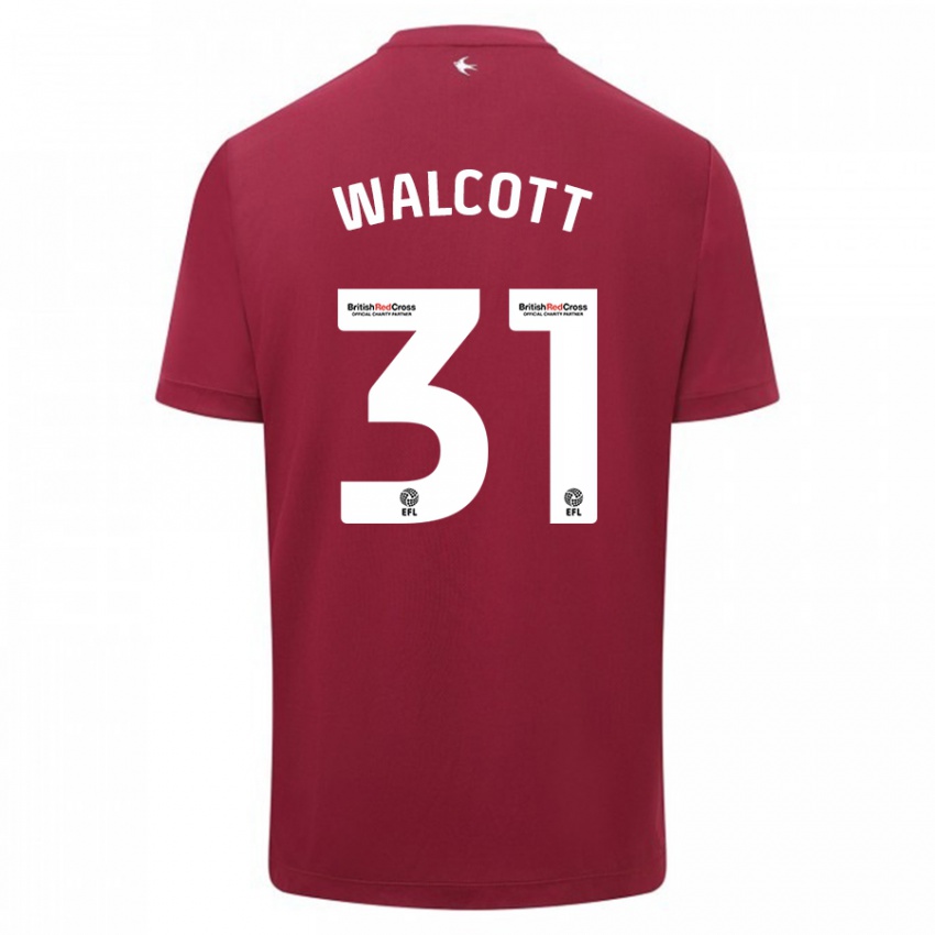 Kinder Malachi Fagan Walcott #31 Rot Auswärtstrikot Trikot 2023/24 T-Shirt