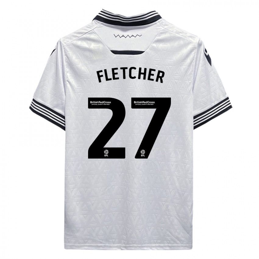 Kinder Ashley Fletcher #27 Weiß Auswärtstrikot Trikot 2023/24 T-Shirt