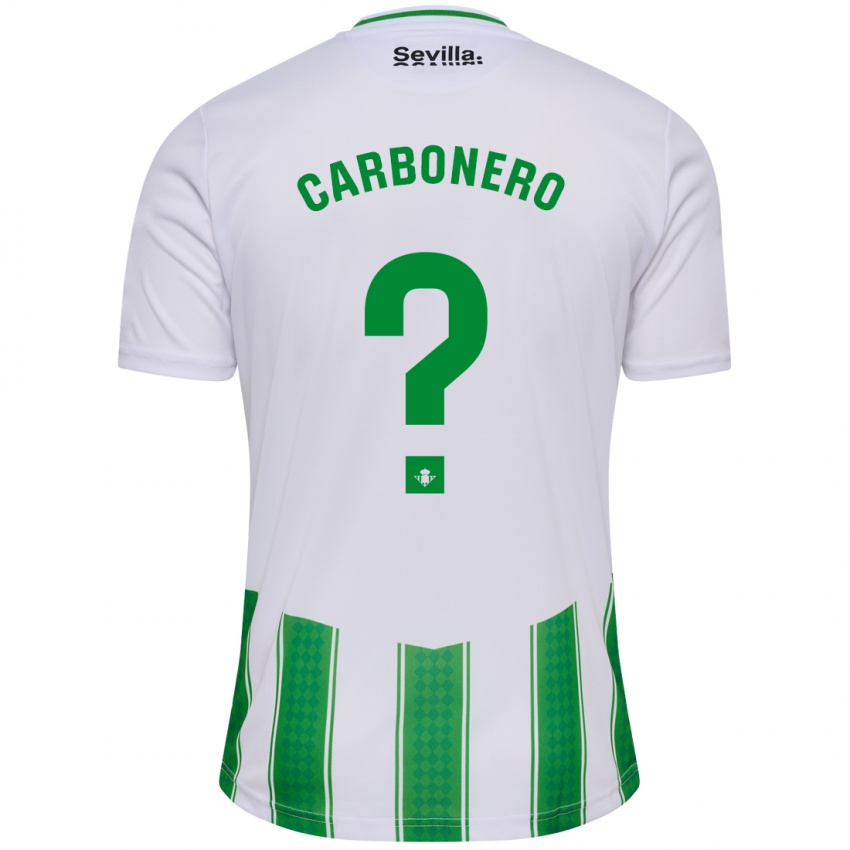 Herren Marco Carbonero #0 Weiß Heimtrikot Trikot 2023/24 T-Shirt