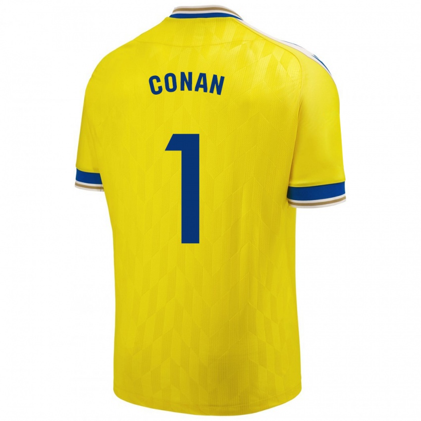 Herren Conan Ledesma #1 Gelb Heimtrikot Trikot 2023/24 T-Shirt