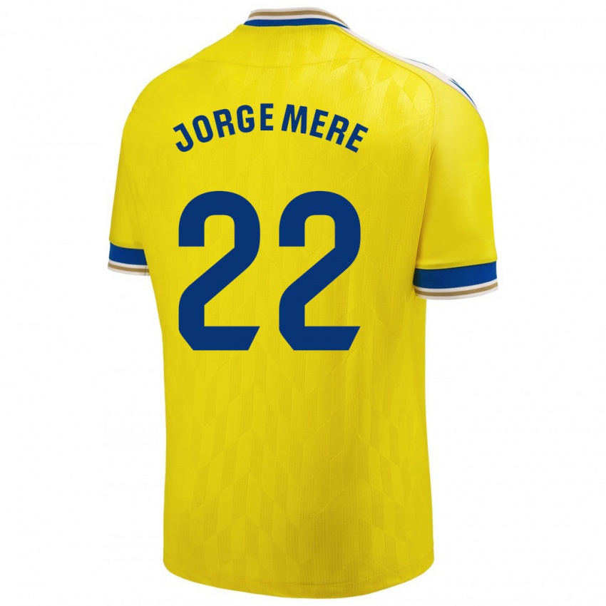 Herren Jorge Meré #22 Gelb Heimtrikot Trikot 2023/24 T-Shirt