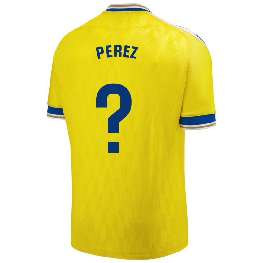 Herren Ángel Pérez #0 Gelb Heimtrikot Trikot 2023/24 T-Shirt