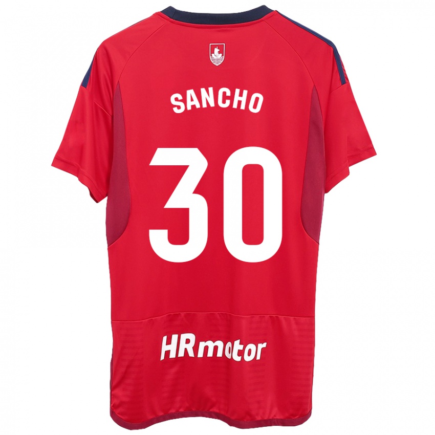 Herren Dani Sancho #30 Rot Heimtrikot Trikot 2023/24 T-Shirt