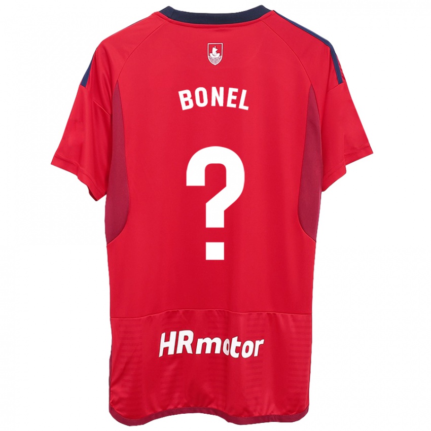 Herren Aimar Bonel #0 Rot Heimtrikot Trikot 2023/24 T-Shirt