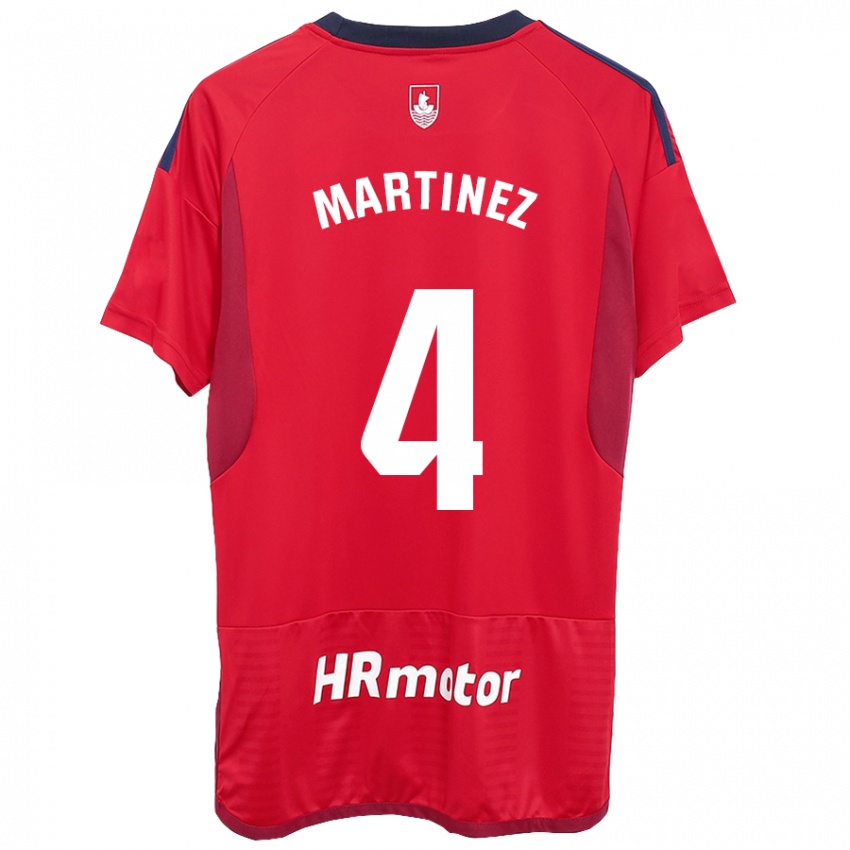 Herren Vera Martínez Viota #4 Rot Heimtrikot Trikot 2023/24 T-Shirt
