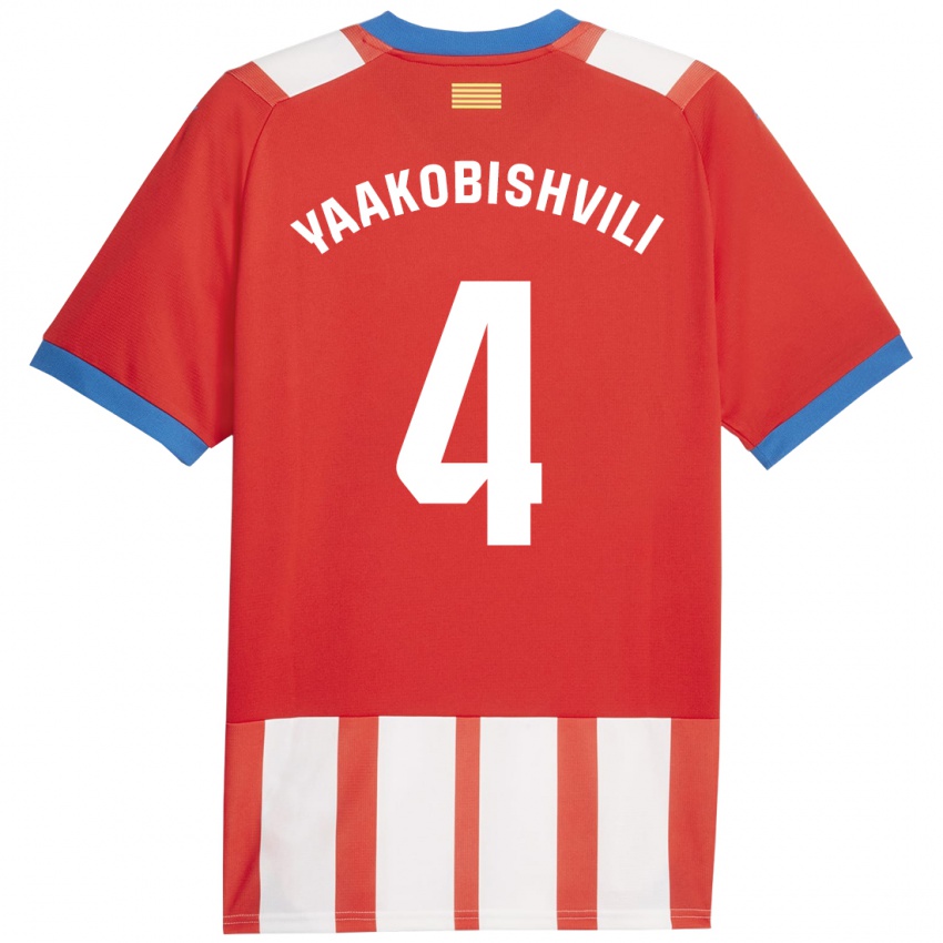 Herren Antal Yaakobishvili #4 Rot-Weiss Heimtrikot Trikot 2023/24 T-Shirt