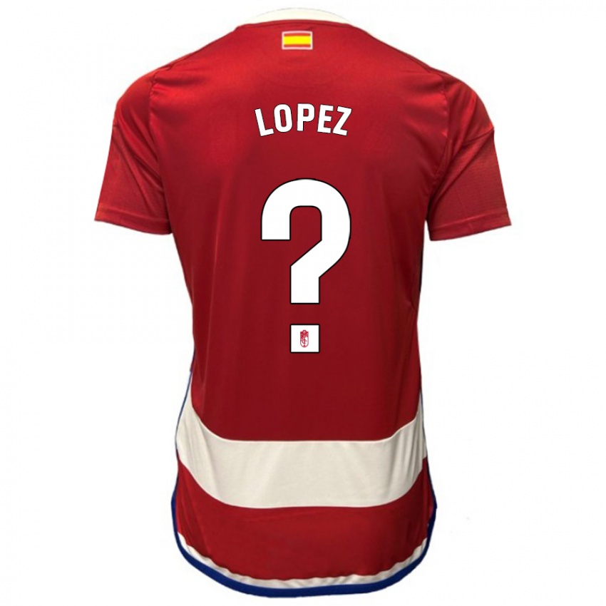 Herren Hugo López #0 Rot Heimtrikot Trikot 2023/24 T-Shirt