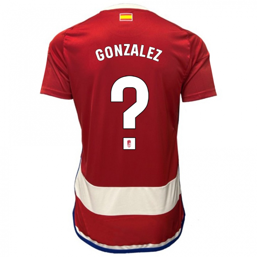 Herren Paco González #0 Rot Heimtrikot Trikot 2023/24 T-Shirt