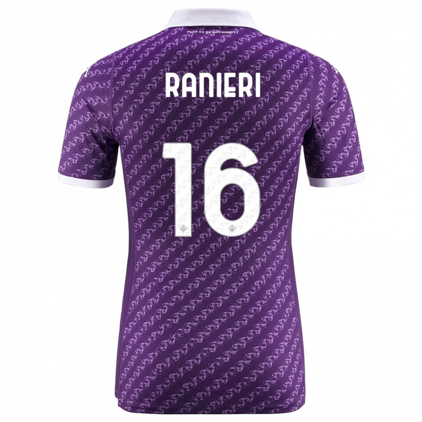 Herren Luca Ranieri #16 Violett Heimtrikot Trikot 2023/24 T-Shirt