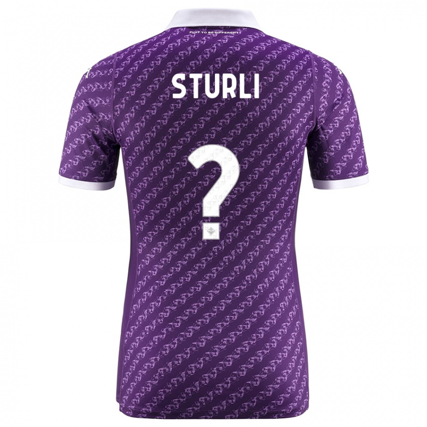 Herren Edoardo Sturli #0 Violett Heimtrikot Trikot 2023/24 T-Shirt