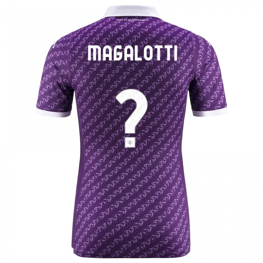 Herren Mattia Magalotti #0 Violett Heimtrikot Trikot 2023/24 T-Shirt