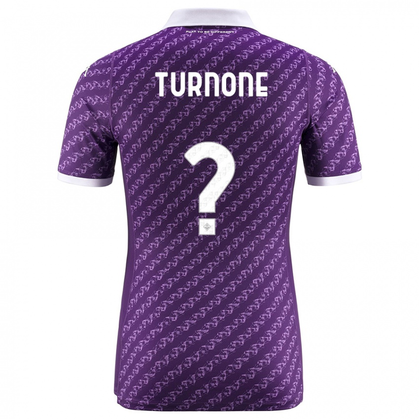 Herren Niccolò Turnone #0 Violett Heimtrikot Trikot 2023/24 T-Shirt