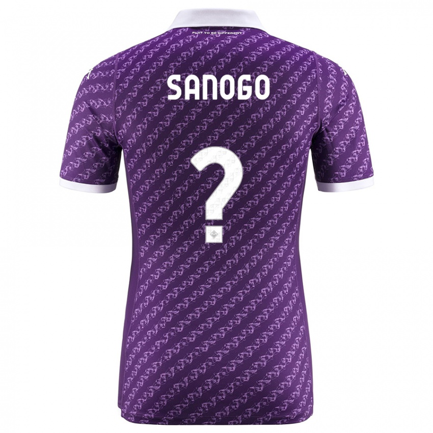 Herren Bassidy Sanogo #0 Violett Heimtrikot Trikot 2023/24 T-Shirt