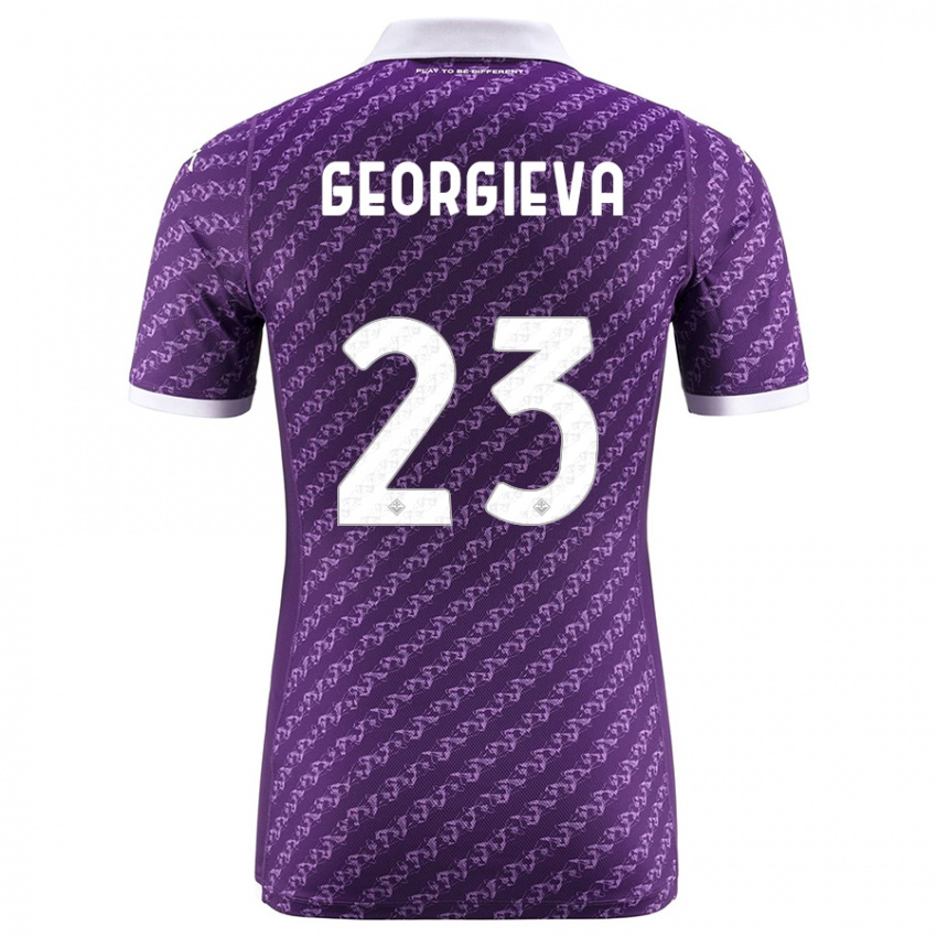 Herren Marina Georgieva #23 Violett Heimtrikot Trikot 2023/24 T-Shirt
