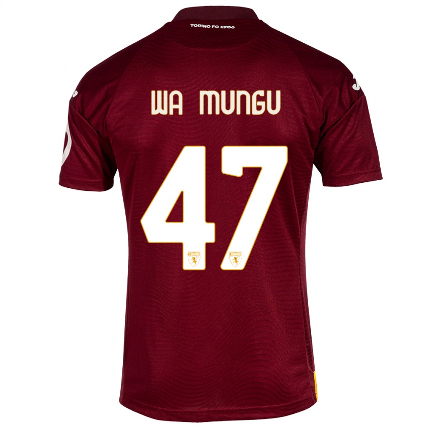 Herren Vimoj Muntu Wa Mungu #47 Dunkelrot Heimtrikot Trikot 2023/24 T-Shirt