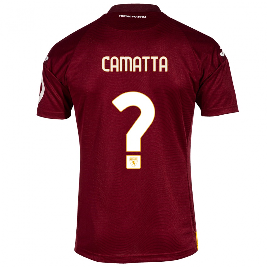 Herren Alessandro Camatta #0 Dunkelrot Heimtrikot Trikot 2023/24 T-Shirt