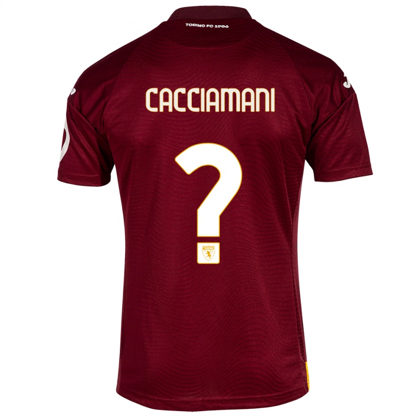 Herren Alessio Cacciamani #0 Dunkelrot Heimtrikot Trikot 2023/24 T-Shirt