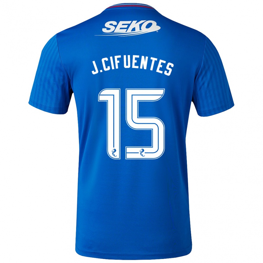 Herren José Cifuentes #15 Blau Heimtrikot Trikot 2023/24 T-Shirt