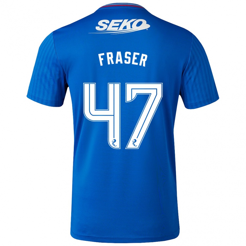 Herren Robbie Fraser #47 Blau Heimtrikot Trikot 2023/24 T-Shirt