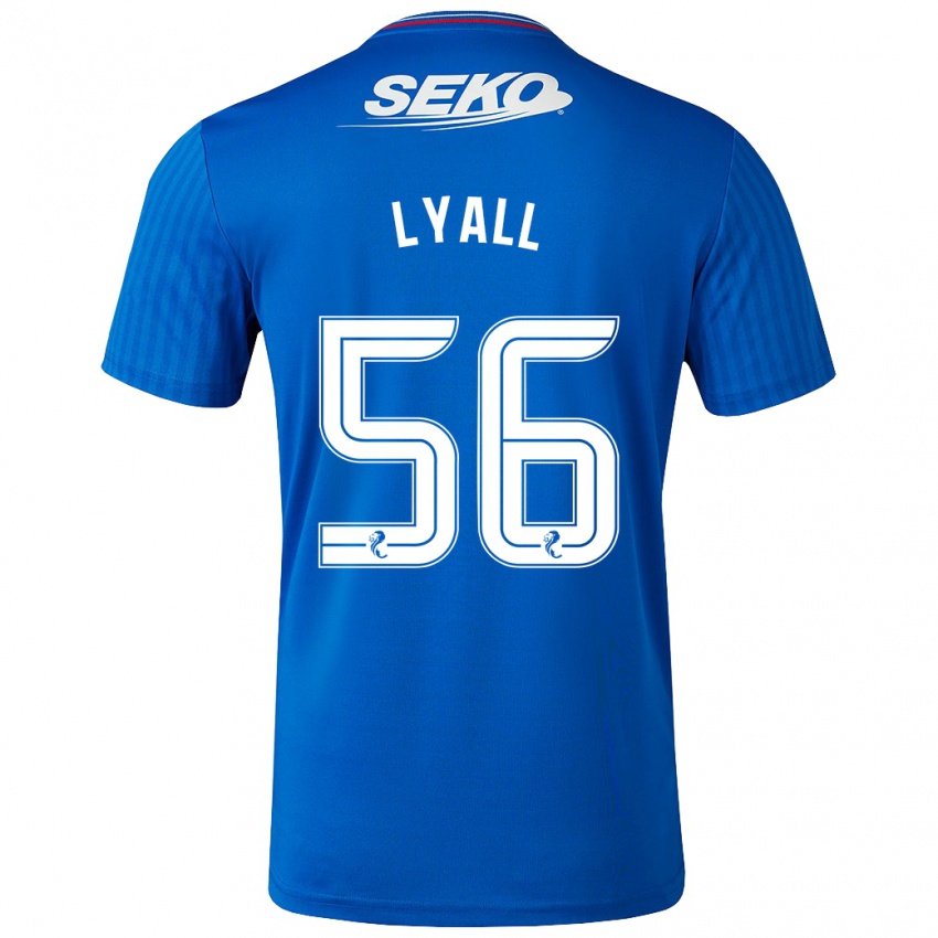 Herren Arron Lyall #56 Blau Heimtrikot Trikot 2023/24 T-Shirt