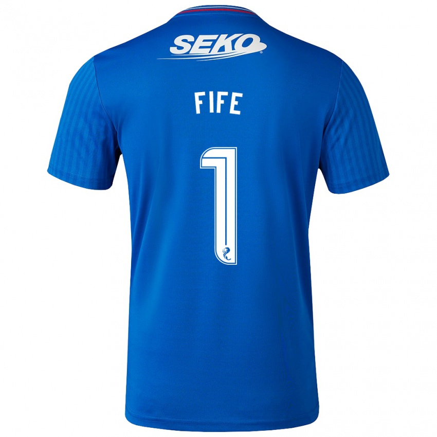 Herren Jenna Fife #1 Blau Heimtrikot Trikot 2023/24 T-Shirt