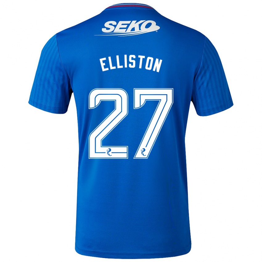 Herren Maddie Elliston #27 Blau Heimtrikot Trikot 2023/24 T-Shirt