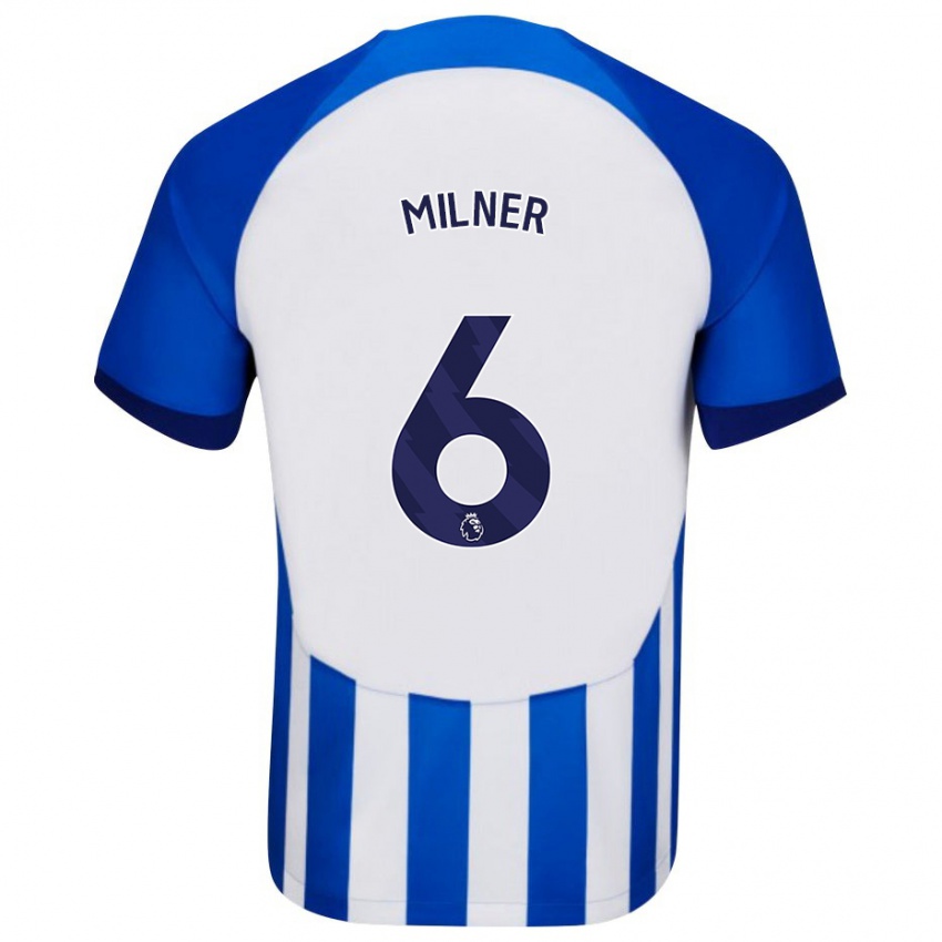 Herren James Milner #6 Blau Heimtrikot Trikot 2023/24 T-Shirt