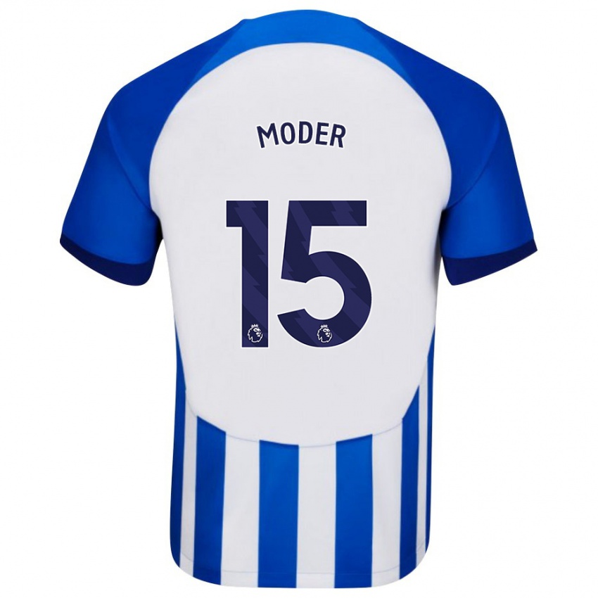 Herren Jakub Moder #15 Blau Heimtrikot Trikot 2023/24 T-Shirt