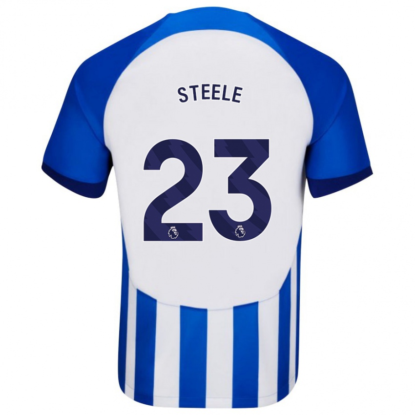 Herren Jason Steele #23 Blau Heimtrikot Trikot 2023/24 T-Shirt