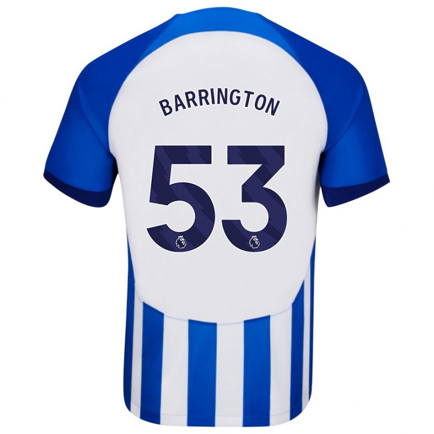 Herren Luca Barrington #53 Blau Heimtrikot Trikot 2023/24 T-Shirt