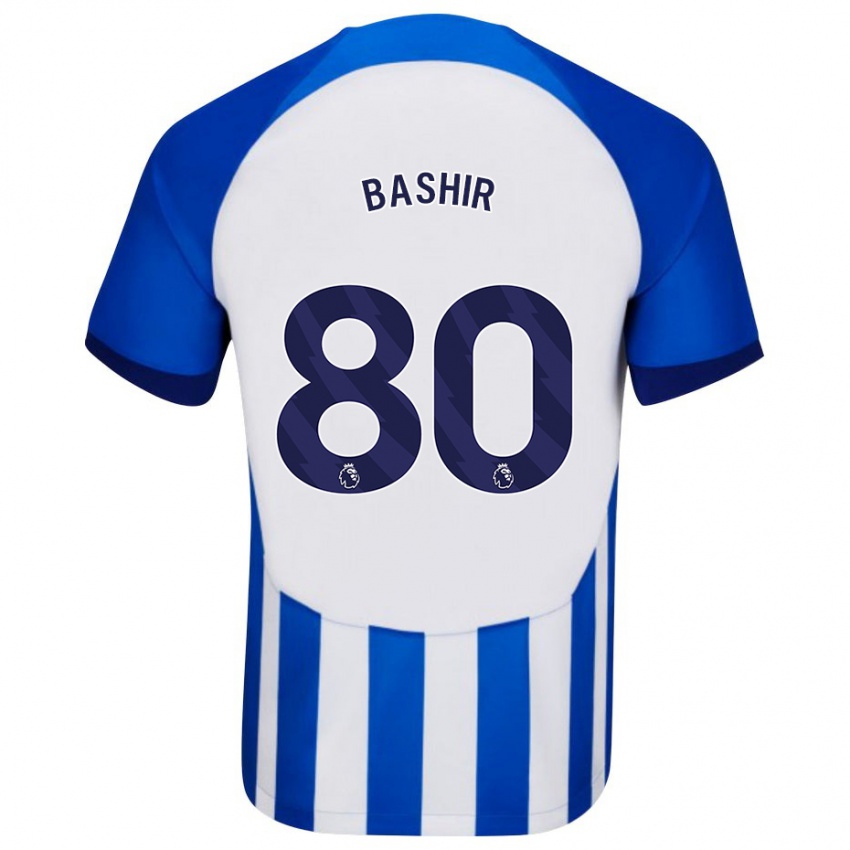 Herren Sahil Bashir #80 Blau Heimtrikot Trikot 2023/24 T-Shirt