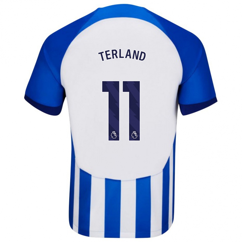 Herren Elisabeth Terland #11 Blau Heimtrikot Trikot 2023/24 T-Shirt