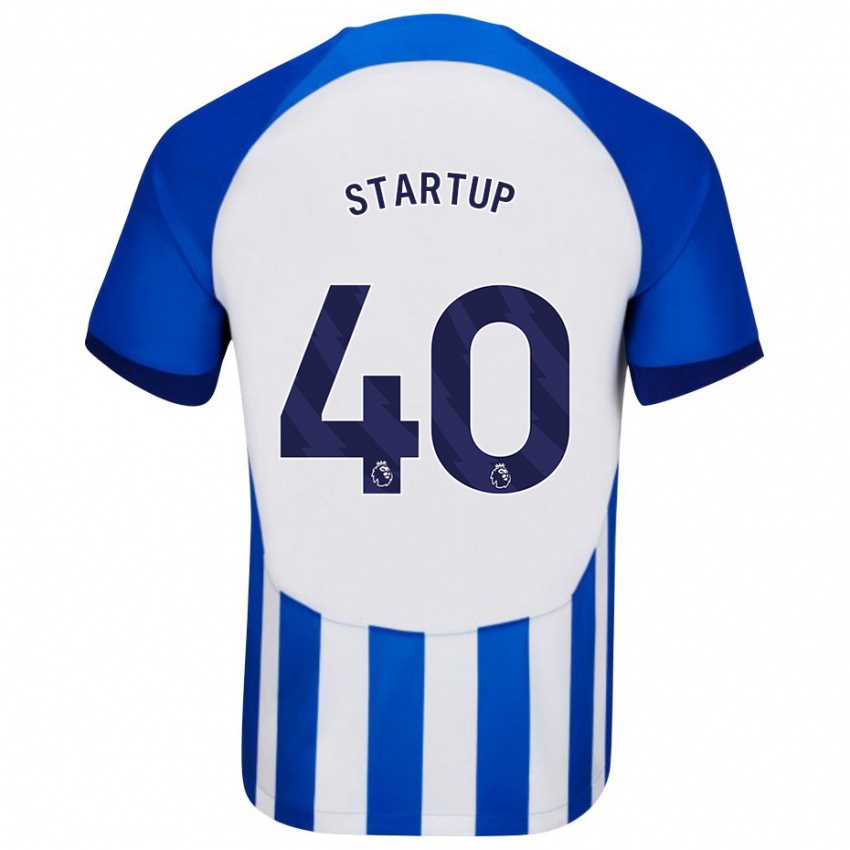 Herren Katie Startup #40 Blau Heimtrikot Trikot 2023/24 T-Shirt