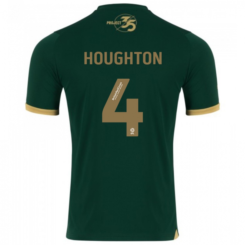 Herren Jordan Houghton #4 Grün Heimtrikot Trikot 2023/24 T-Shirt