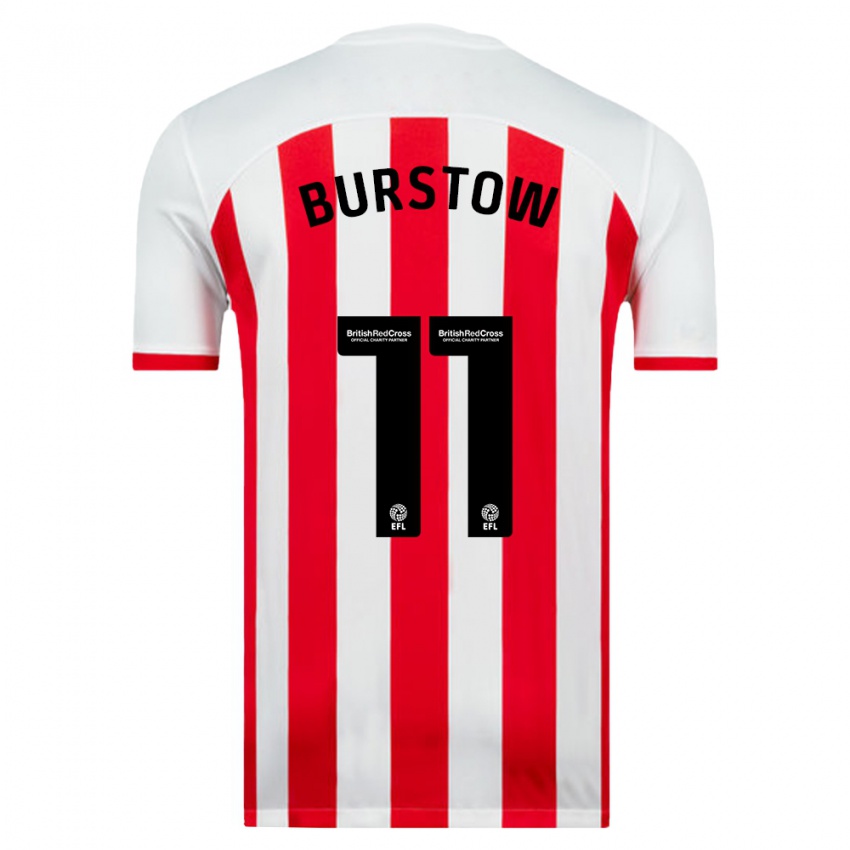 Herren Mason Burstow #11 Weiß Heimtrikot Trikot 2023/24 T-Shirt