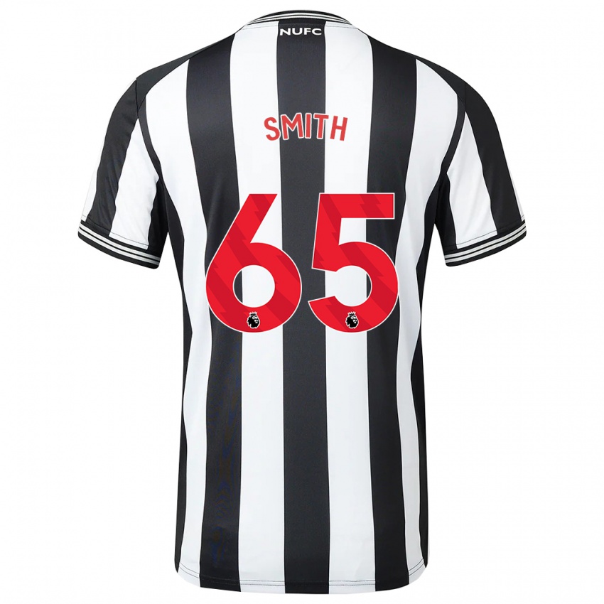 Herren Jude Smith #65 Schwarz-Weiss Heimtrikot Trikot 2023/24 T-Shirt