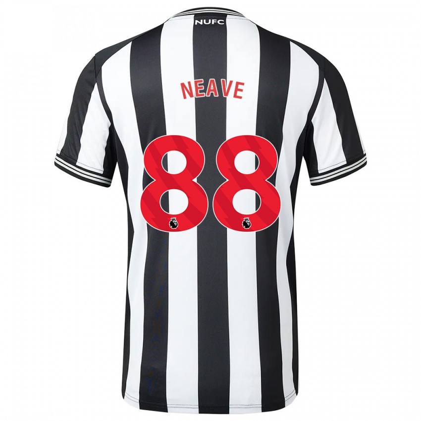 Herren Sean Neave #88 Schwarz-Weiss Heimtrikot Trikot 2023/24 T-Shirt