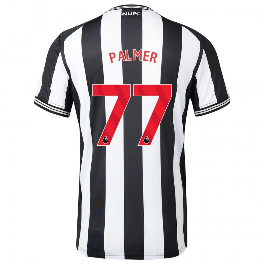 Herren Darren Palmer #77 Schwarz-Weiss Heimtrikot Trikot 2023/24 T-Shirt