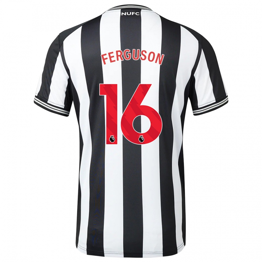 Herren Becky Ferguson #16 Schwarz-Weiss Heimtrikot Trikot 2023/24 T-Shirt