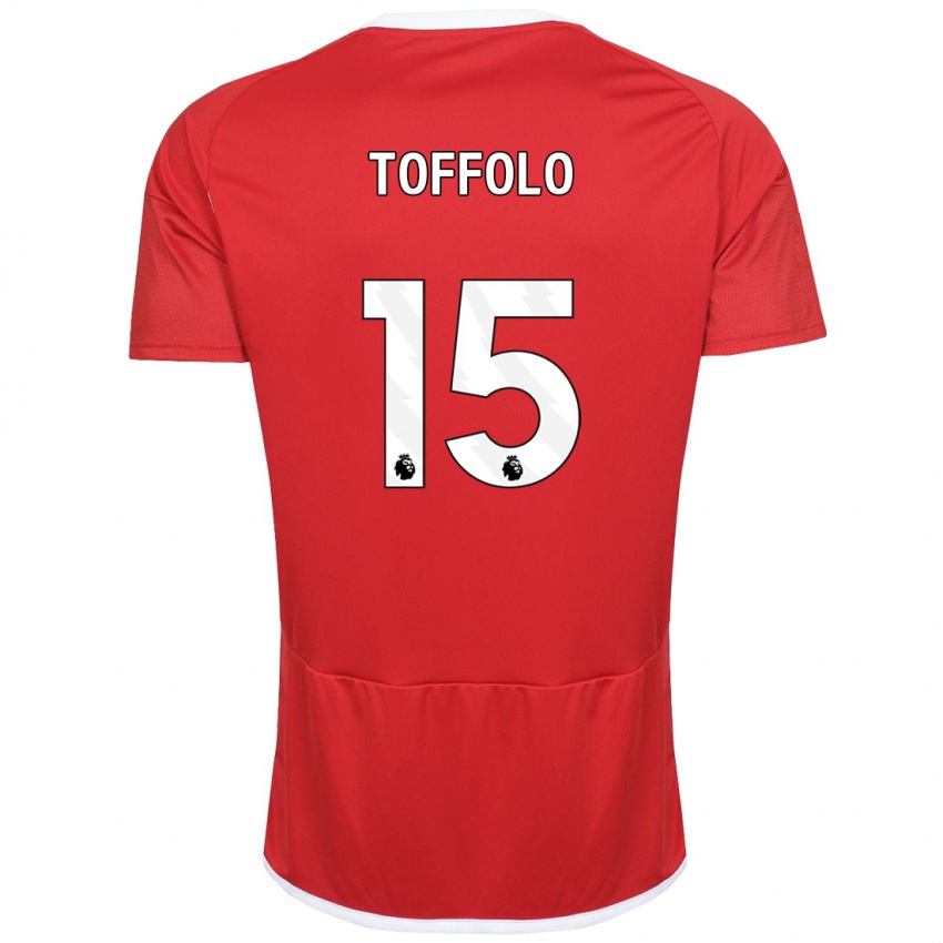 Herren Harry Toffolo #15 Rot Heimtrikot Trikot 2023/24 T-Shirt